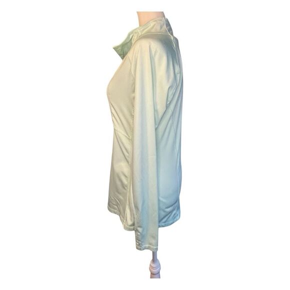 Hind Athletic Tech 1/2 Zip Shirt Jacket Mint Green Knit Long Sleeve Off-Center S - Picture 3 of 9